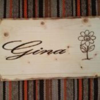 Preview: Boxenschilder mit Namen und Grafik