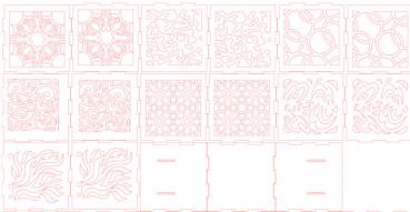 Teelichterhalter div.Muster Teil 2