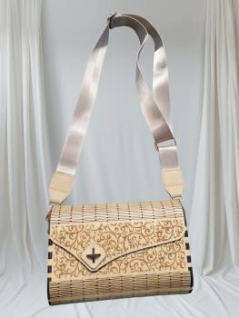 Umhänge/Handtasche aus Holz