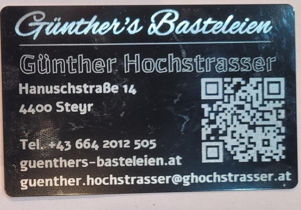 Visitenkarten graviert