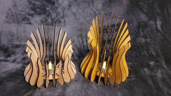 Laterne Modern Klein 'Außen geschwungen'